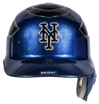 2009 David Wright Game Used New York Mets Batting Helmet Worn At Washington Nationals on 9/29/2009 (MLB Authenticated/Mets COA)